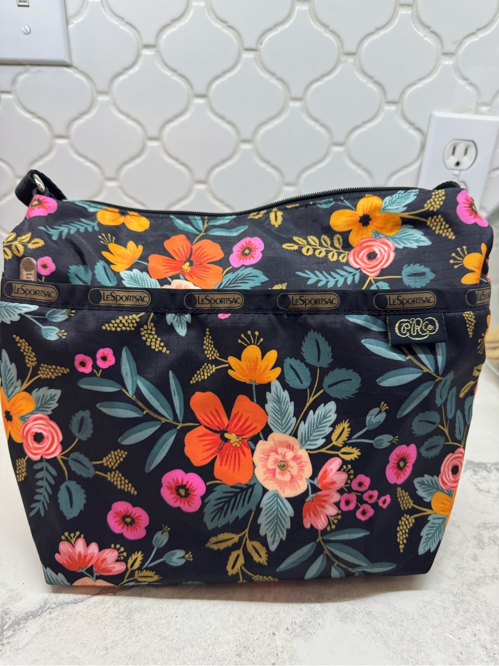 LeSportsac x Rifle Paper Co. Classic Hobo Crossbody Bag-Marion Floral (Pristine)